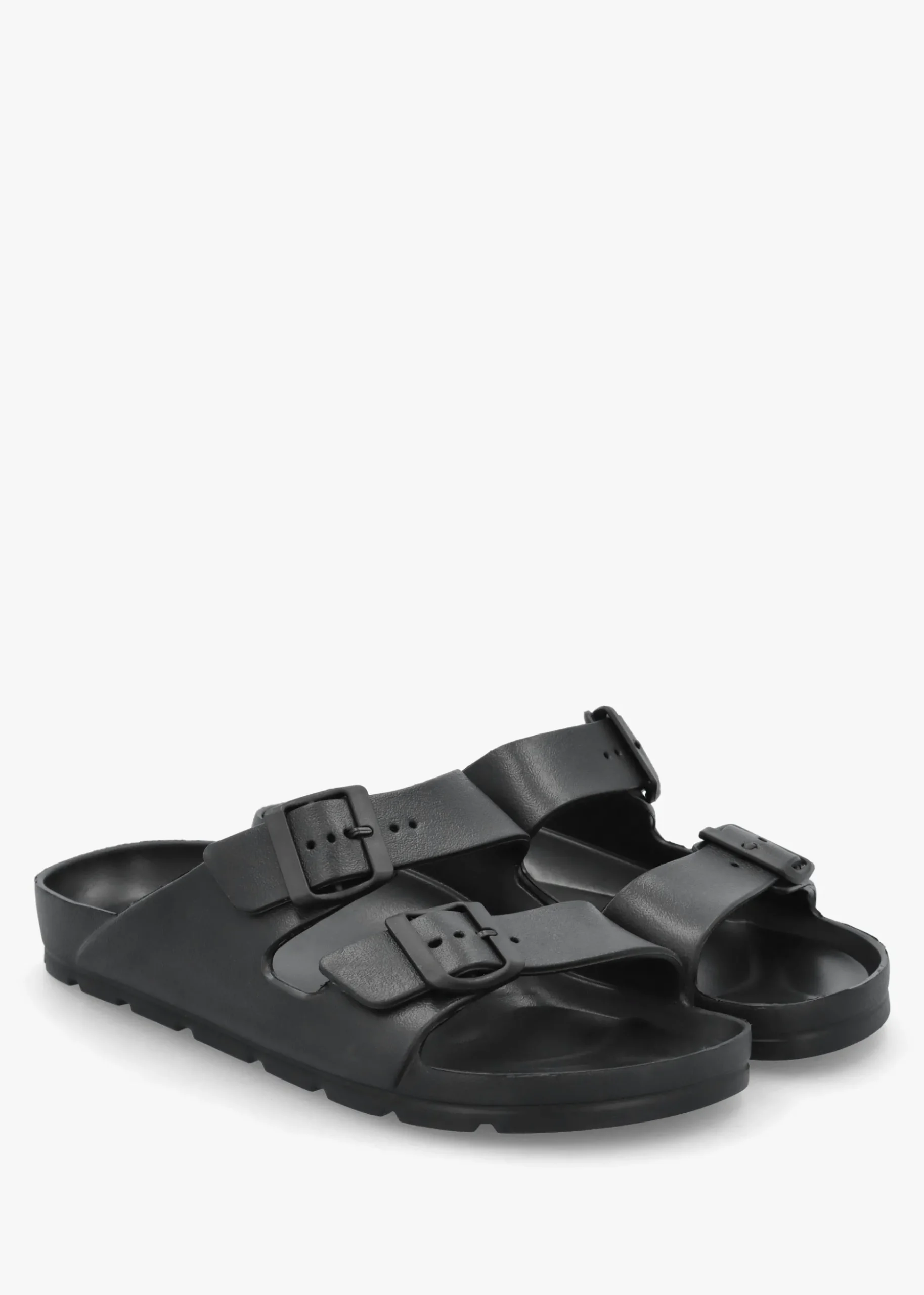 Men's Black Two Bar Mules
