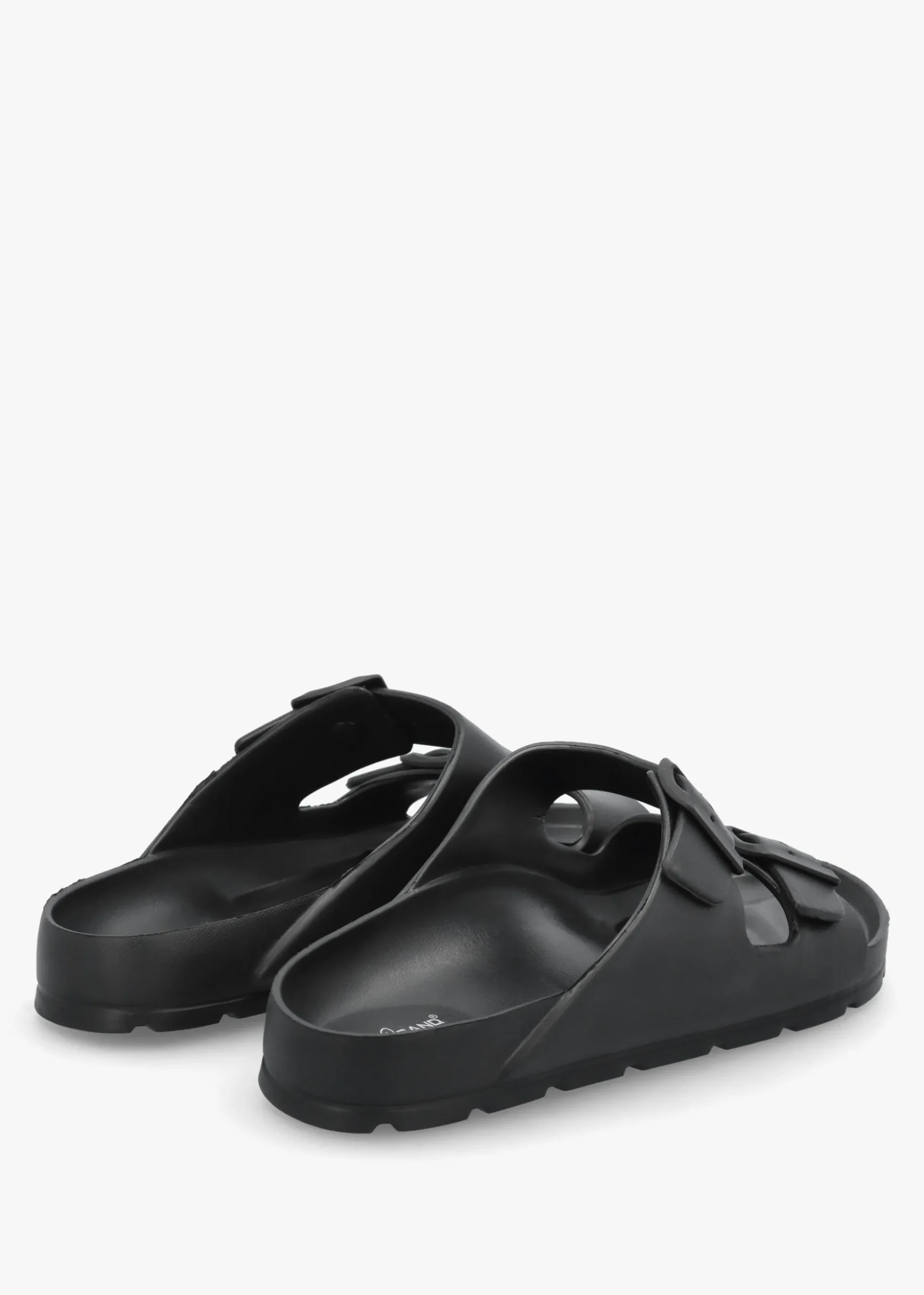 Men's Black Two Bar Mules