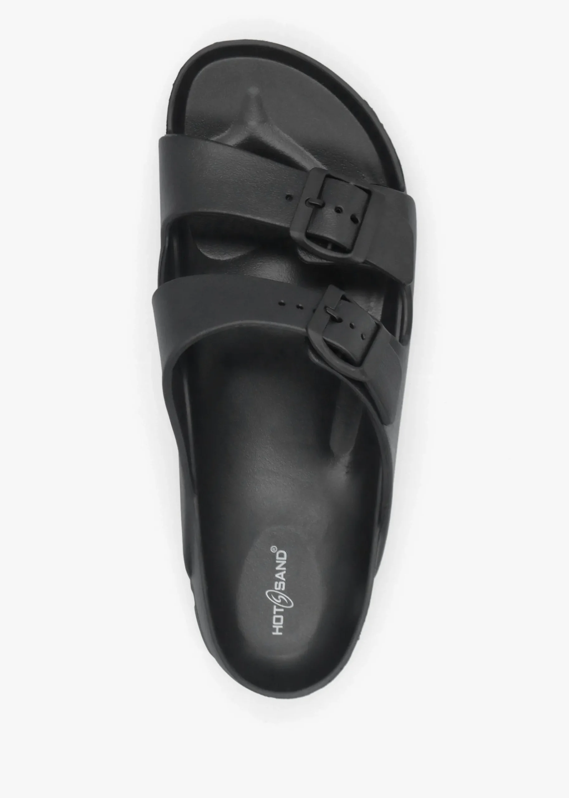 Men's Black Two Bar Mules