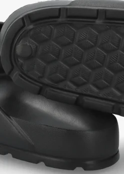 Men's Black Two Bar Mules