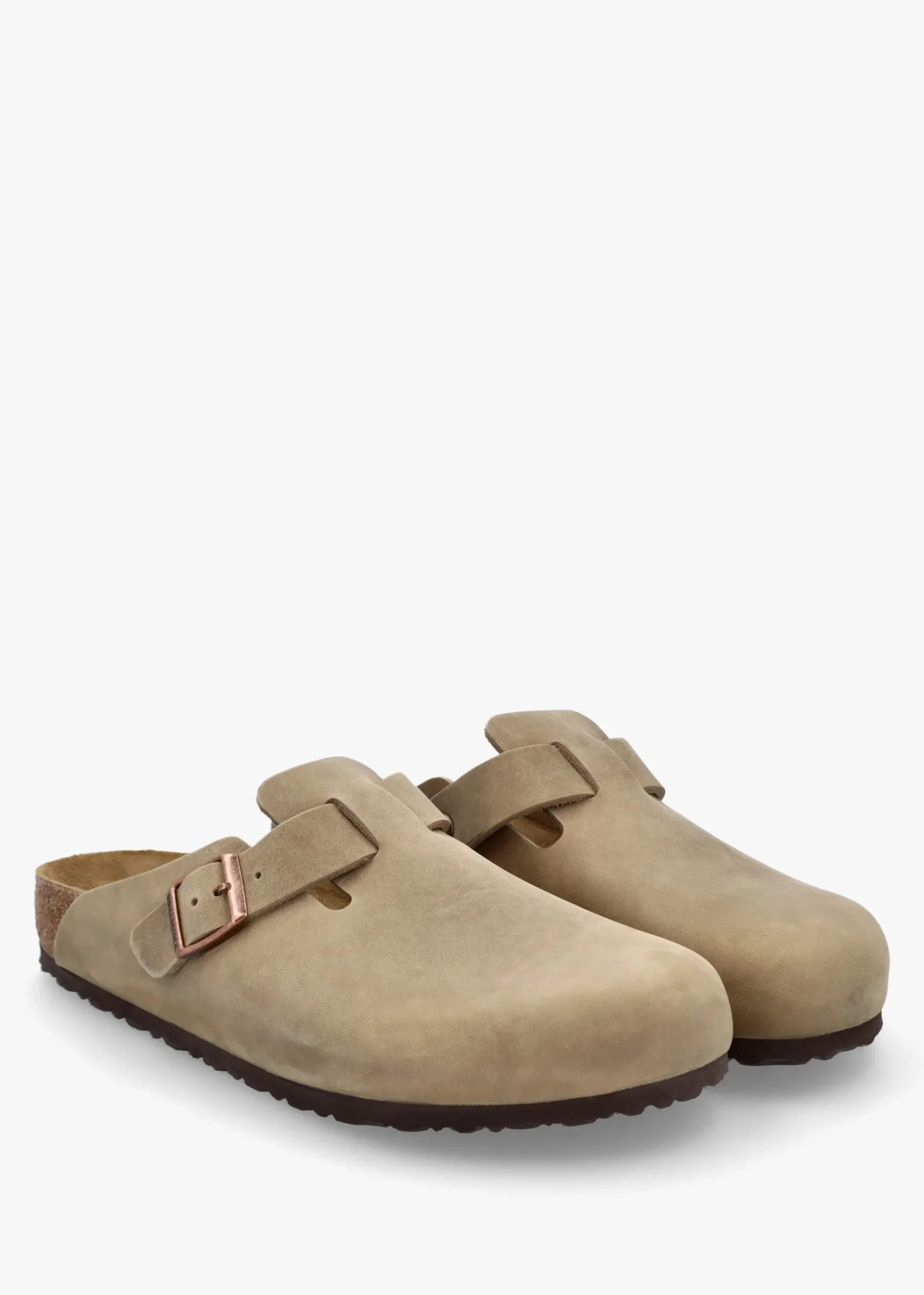 Men's Boston Tabacco Brown Waxy Leather Clogs