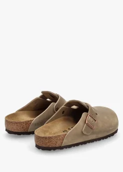 Men's Boston Tabacco Brown Waxy Leather Clogs