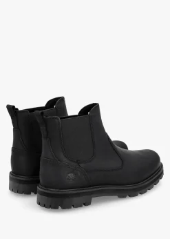 Men’s Britton Road Black Leather Chelsea Boots