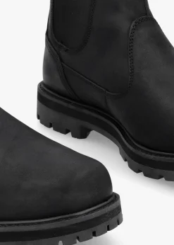 Men’s Britton Road Black Leather Chelsea Boots