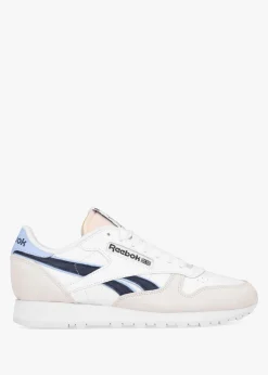 Men's Classic Cloud White Pure Grey Pale Blue Leather & Suede Trainers