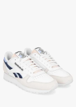 Men's Classic Cloud White Pure Grey Pale Blue Leather & Suede Trainers