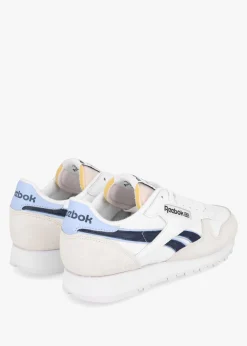 Men's Classic Cloud White Pure Grey Pale Blue Leather & Suede Trainers