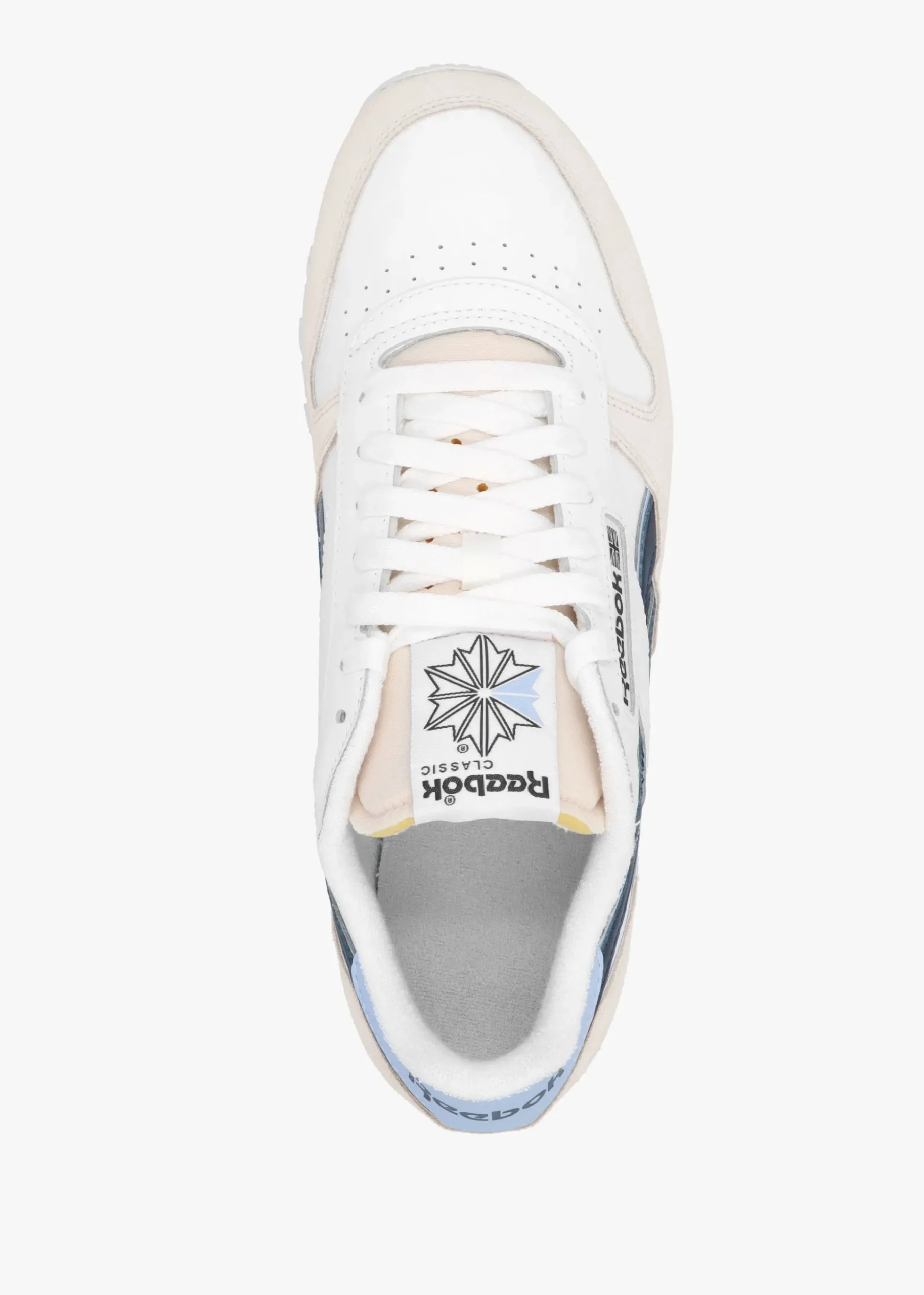 Men's Classic Cloud White Pure Grey Pale Blue Leather & Suede Trainers