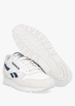 Men's Classic Cloud White Pure Grey Pale Blue Leather & Suede Trainers