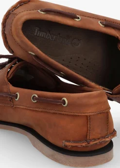 Men’s Classic Lace Up Medium Brown Nubuck Leather Boat Shoes