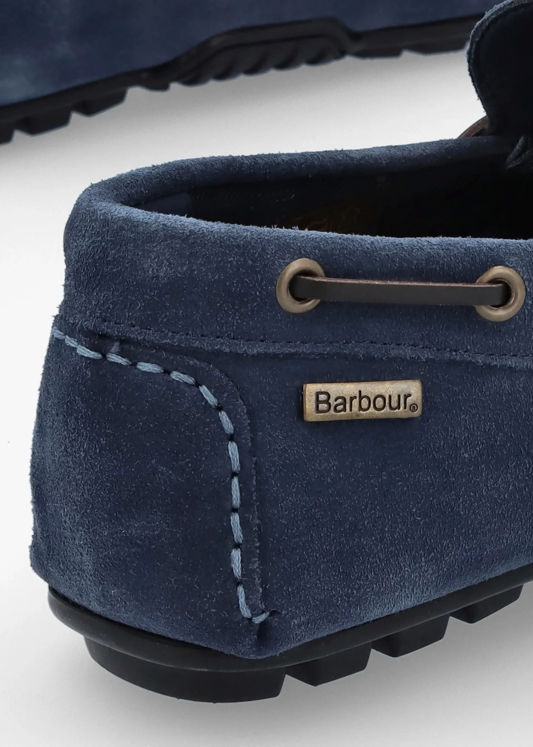 Men’s Courage Shark Blue Suede Driving Shoes