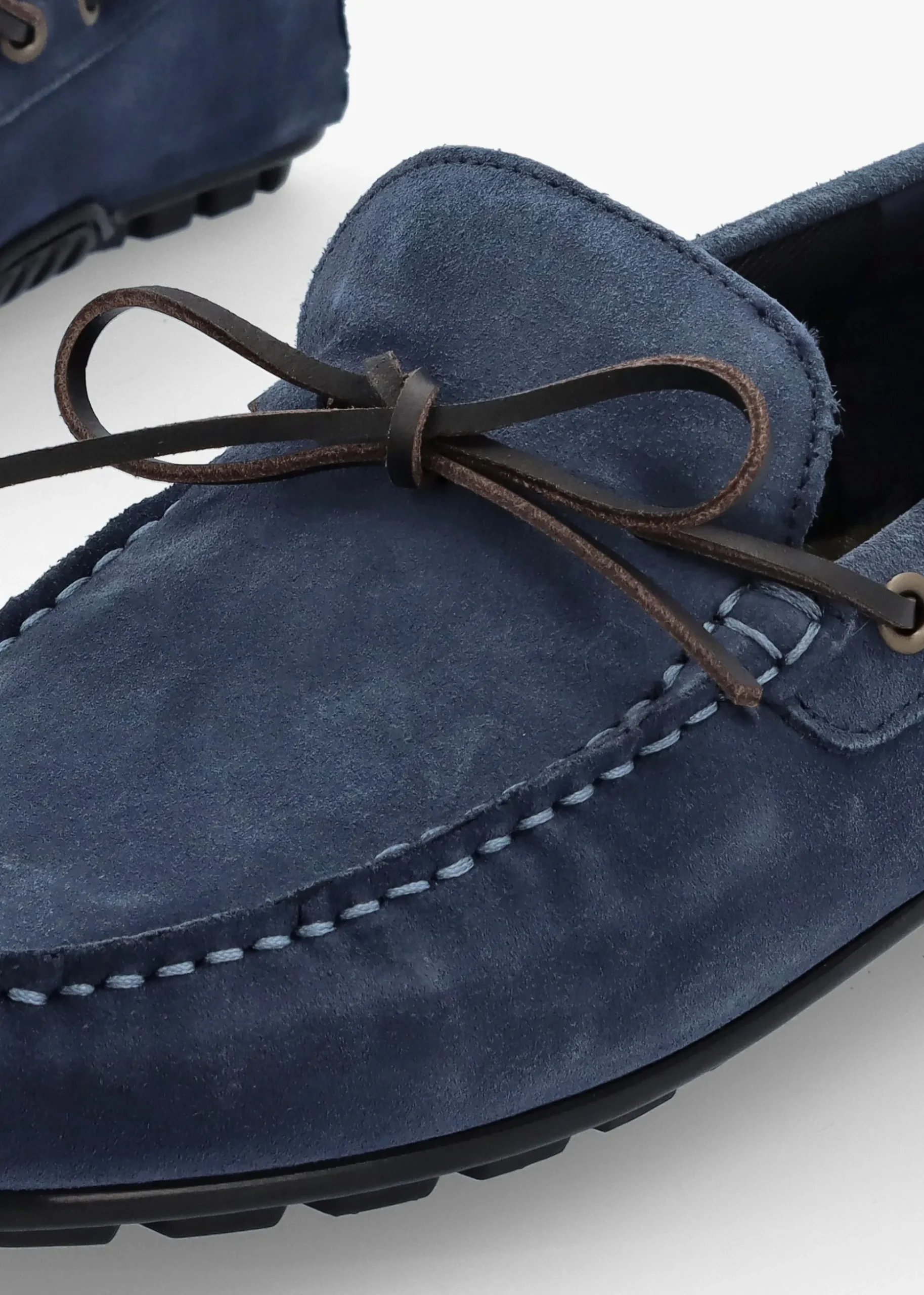 Men’s Courage Shark Blue Suede Driving Shoes