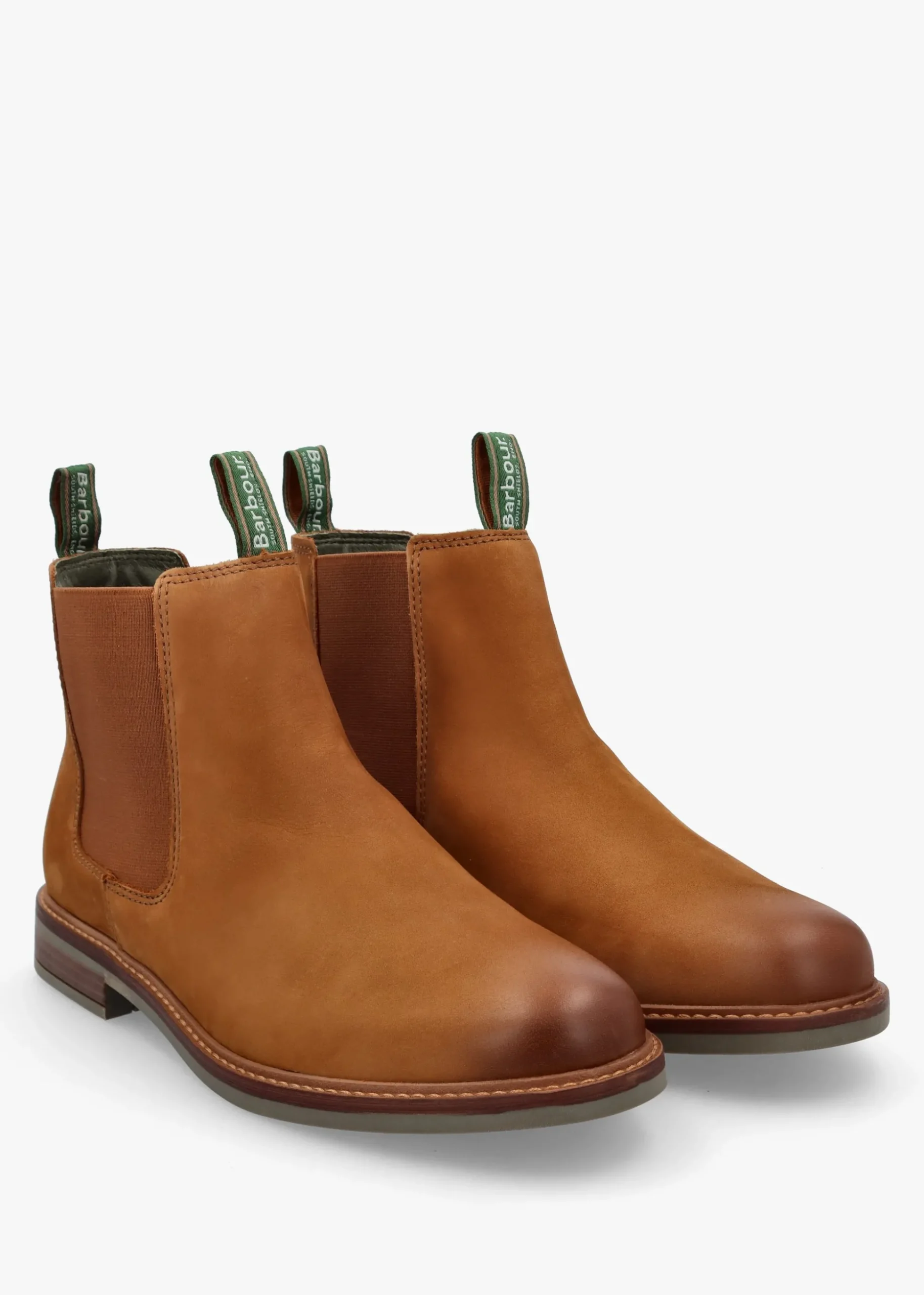 Men’s Farsley Dark Tan Nubuck Leather Chelsea Boots