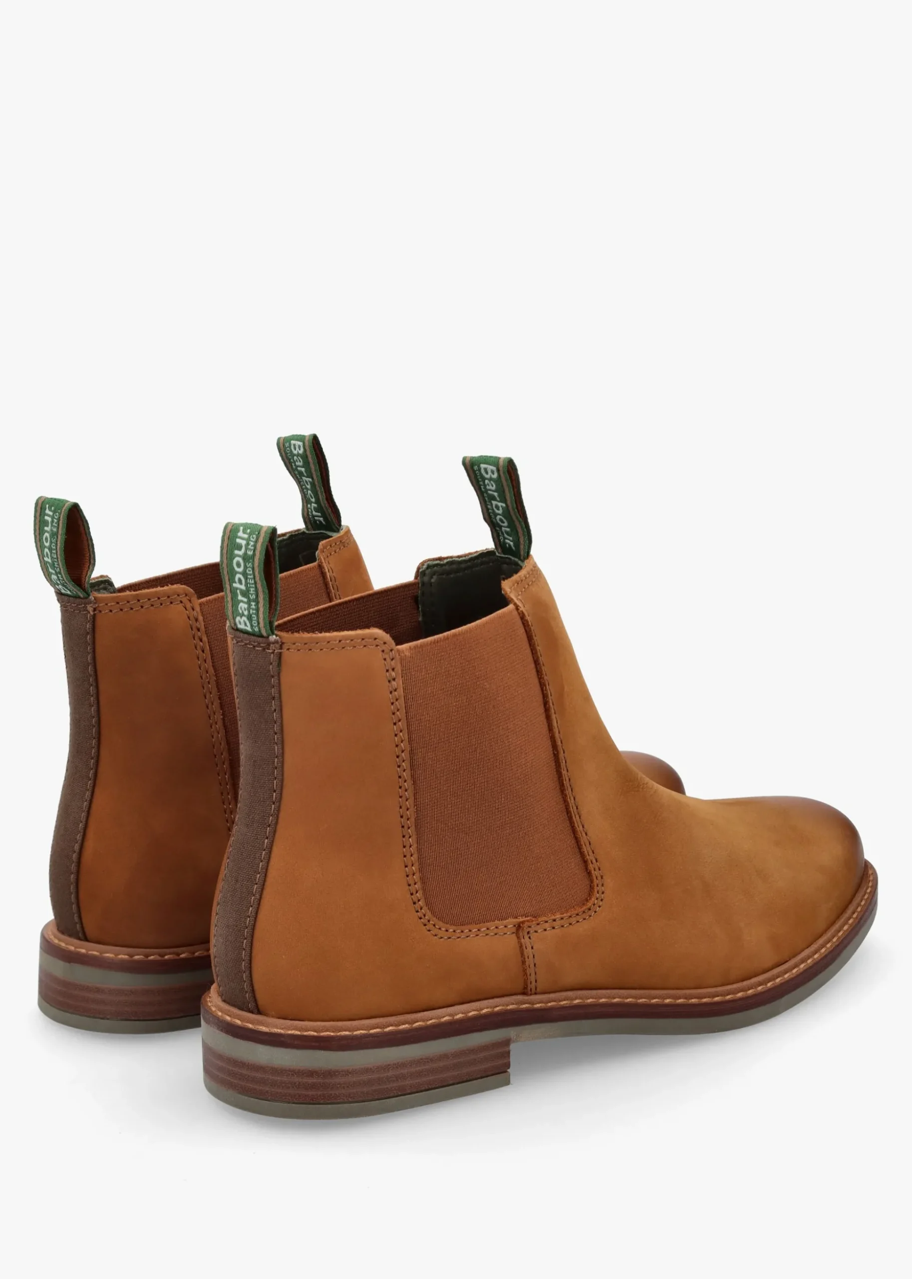 Men’s Farsley Dark Tan Nubuck Leather Chelsea Boots