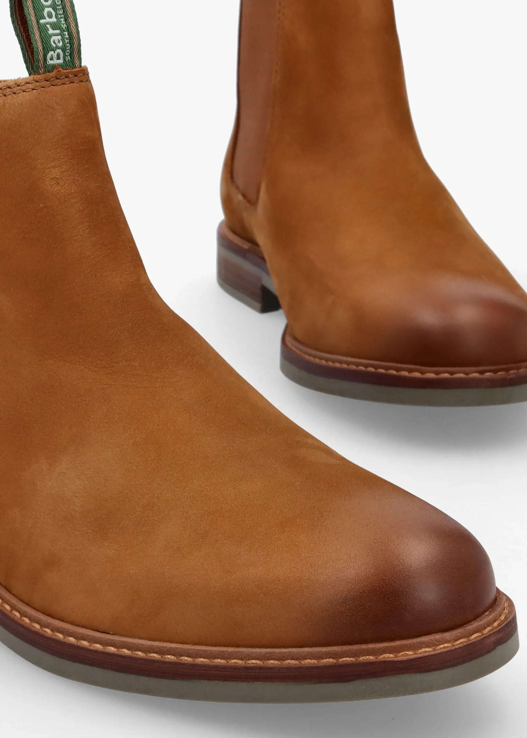 Men’s Farsley Dark Tan Nubuck Leather Chelsea Boots