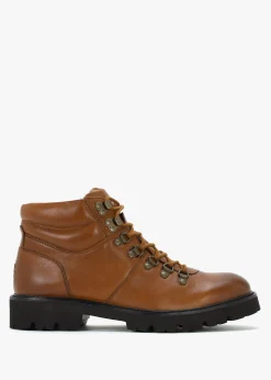 Men’s Helford Dark Tan Leather Hiker Boots