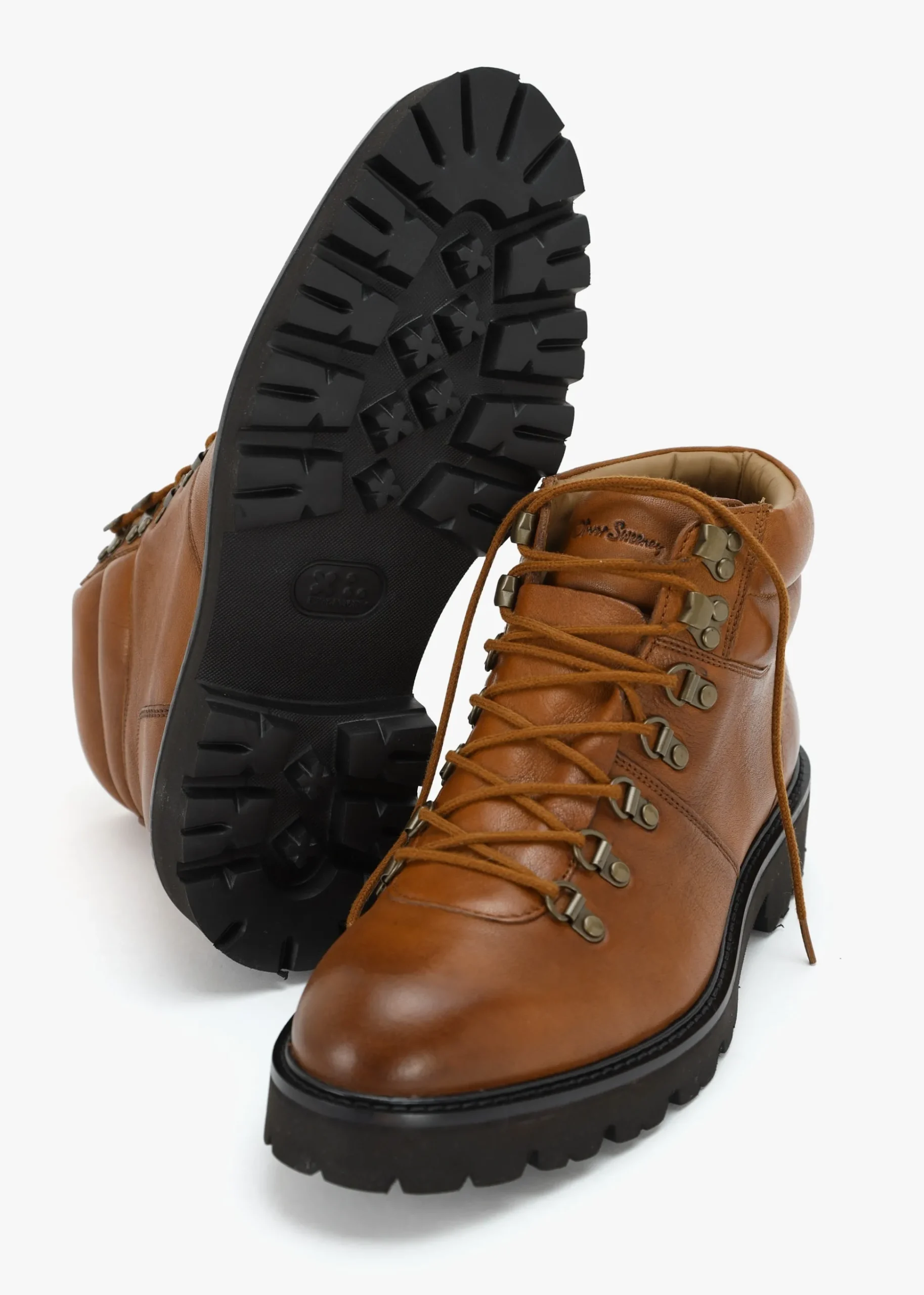 Men’s Helford Dark Tan Leather Hiker Boots