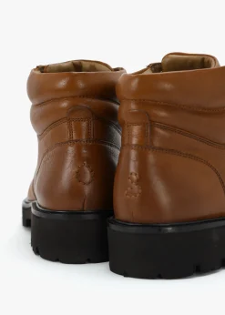 Men’s Helford Dark Tan Leather Hiker Boots