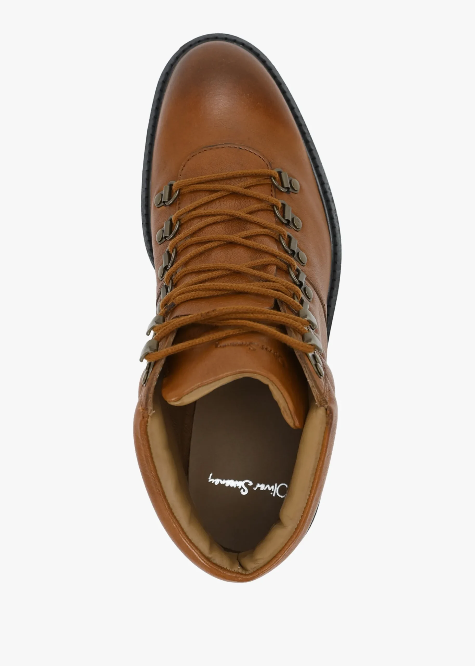 Men’s Helford Dark Tan Leather Hiker Boots
