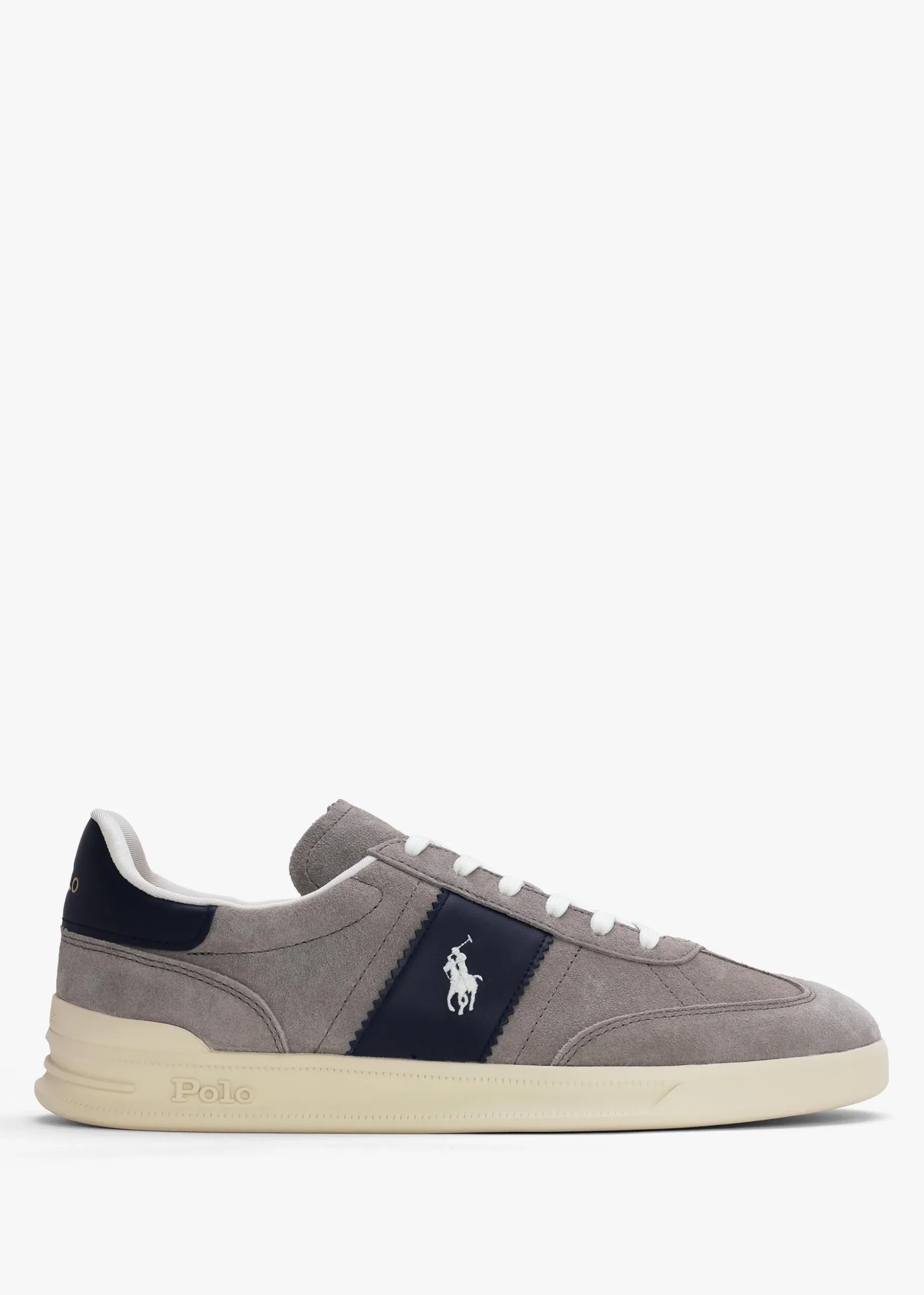 Men’s Heritage Aera Grey & Navy Suede Trainers