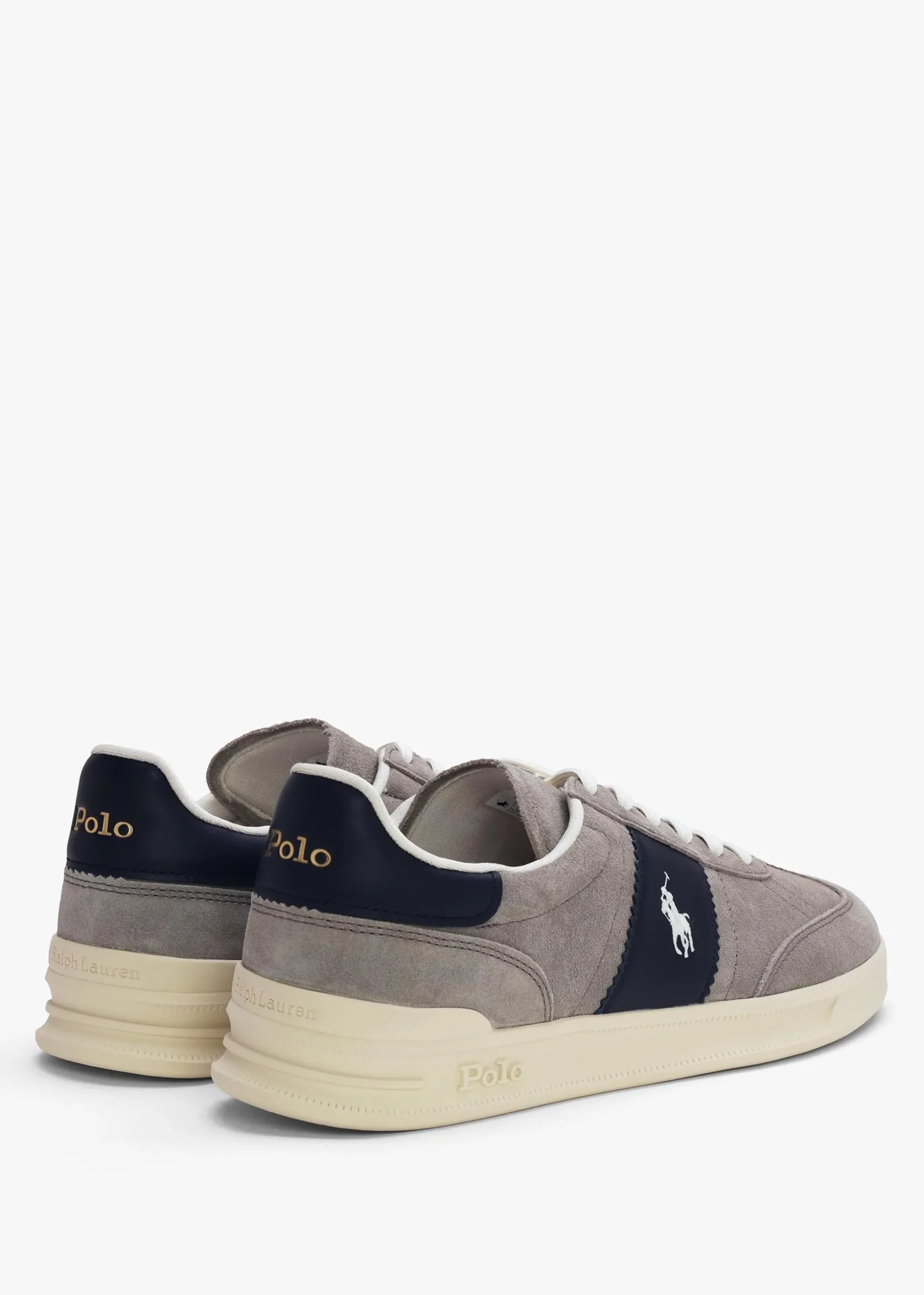 Men’s Heritage Aera Grey & Navy Suede Trainers