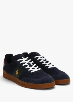Men’s Heritage Aera Navy Multi Suede Trainers