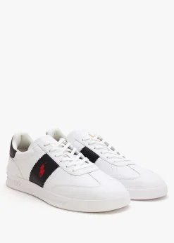 Men’s Heritage Aera White & Navy Leather Trainers