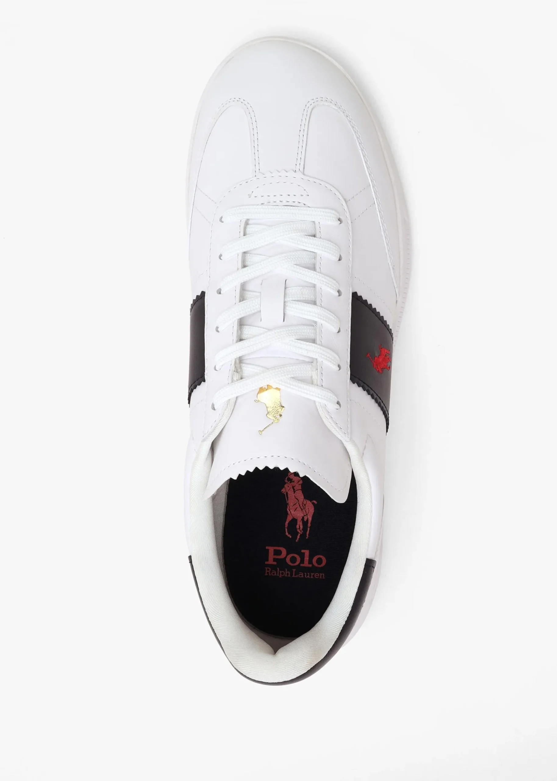 Men’s Heritage Aera White & Navy Leather Trainers