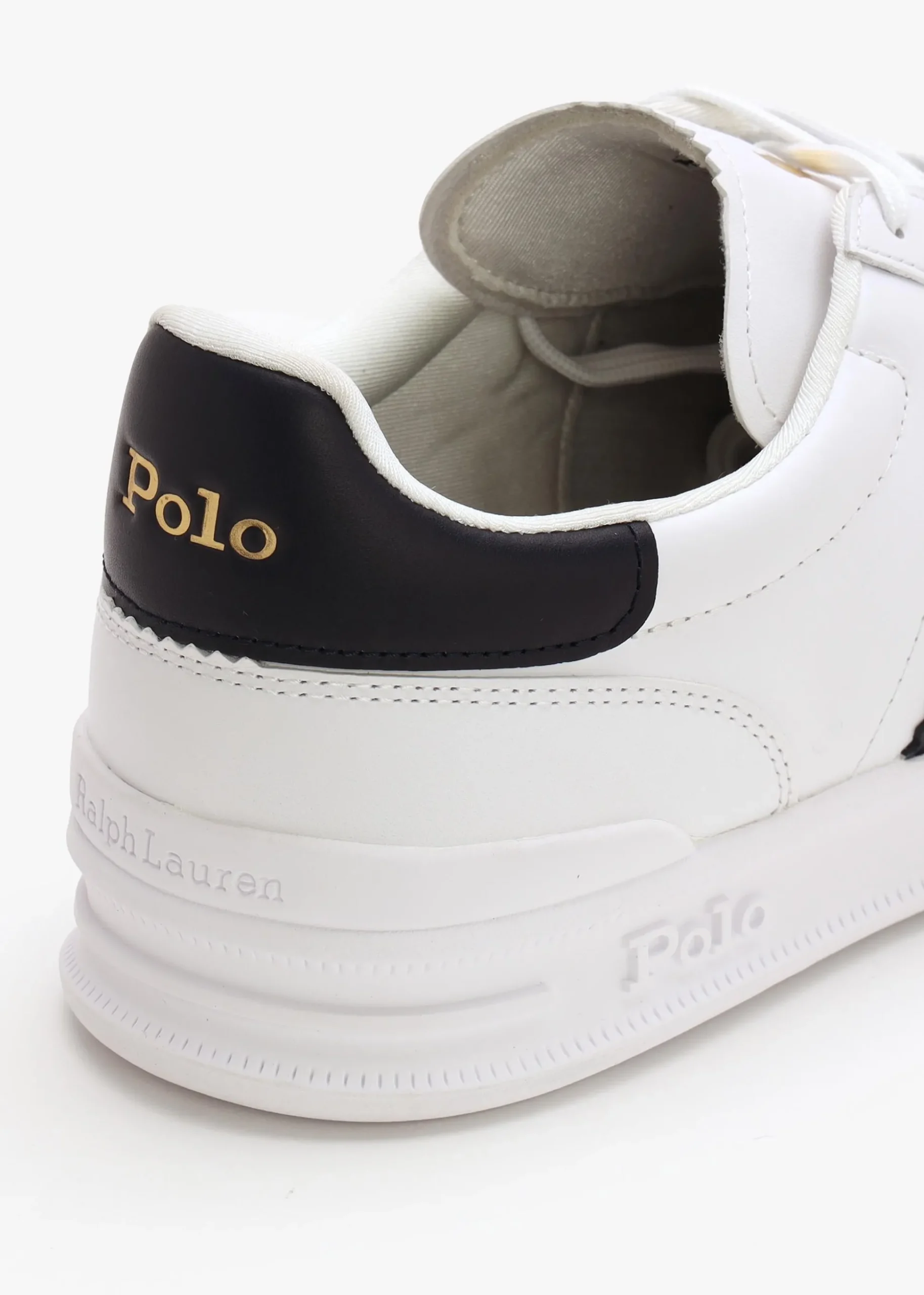 Men’s Heritage Aera White & Navy Leather Trainers