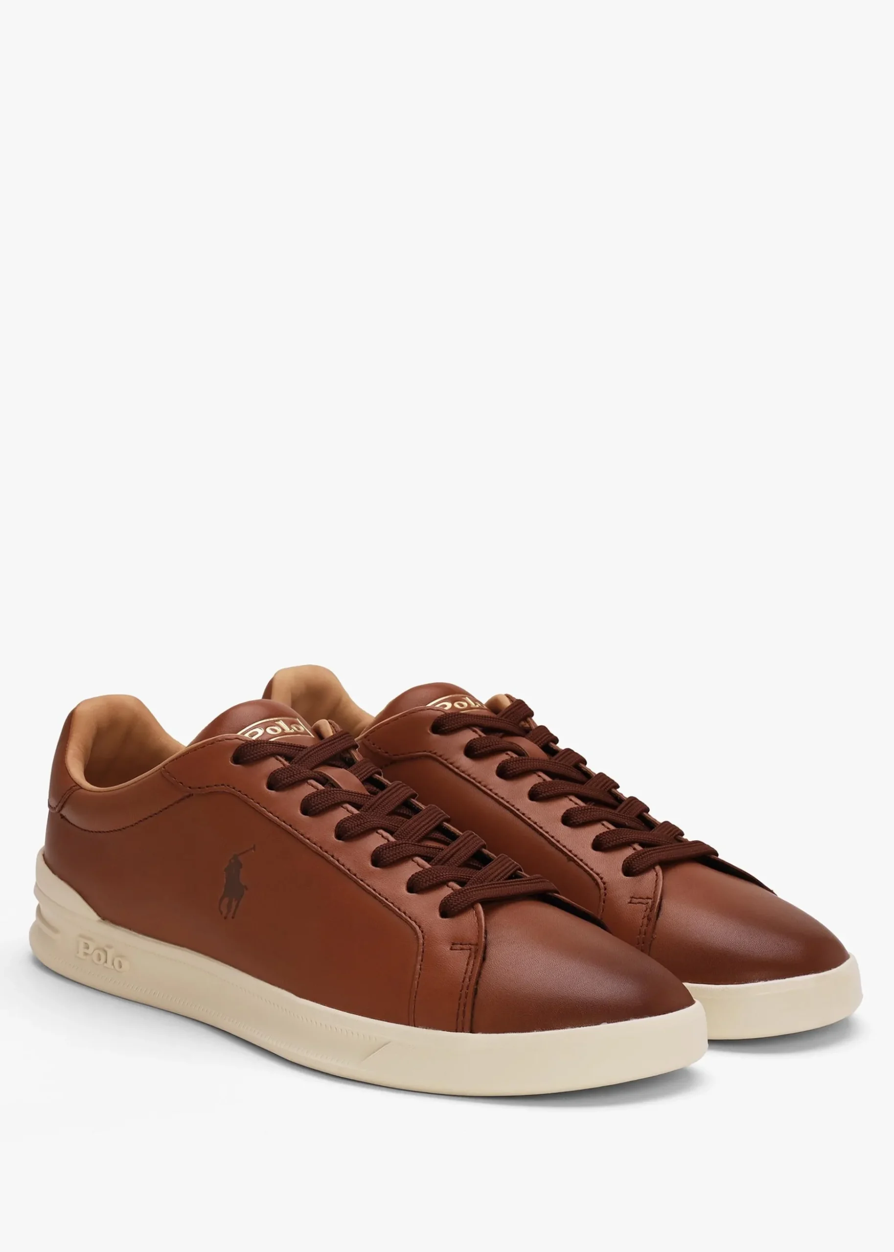 Men’s Heritage Court II Polo Russet Leather Trainers