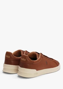 Men’s Heritage Court II Polo Russet Leather Trainers