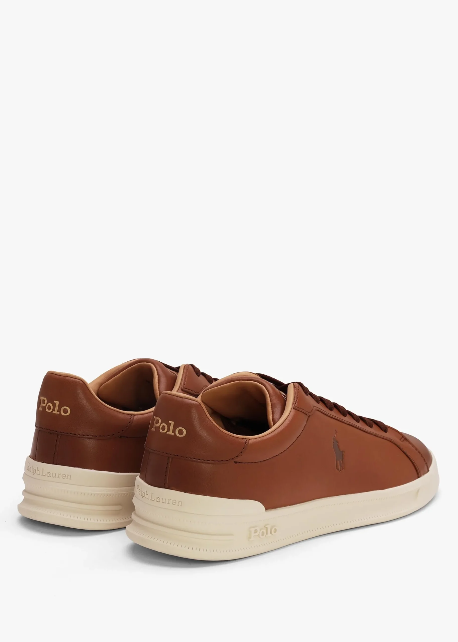 Men’s Heritage Court II Polo Russet Leather Trainers