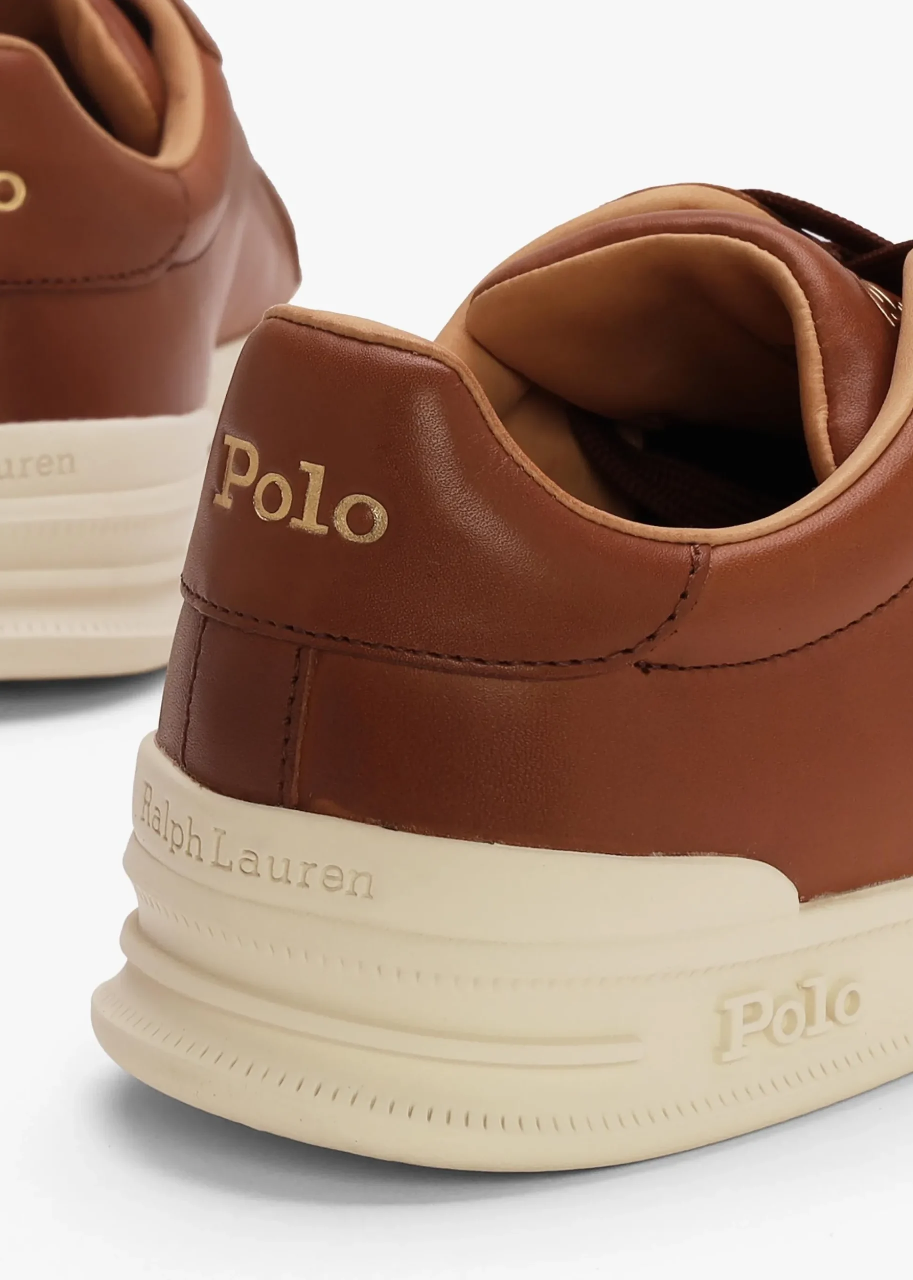 Men’s Heritage Court II Polo Russet Leather Trainers