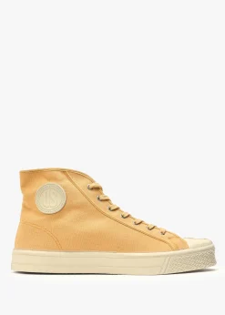 Men’s Military Ivory Gum High-Top Trainers