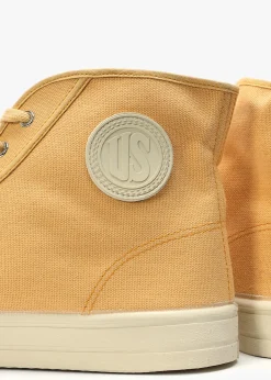 Men’s Military Ivory Gum High-Top Trainers