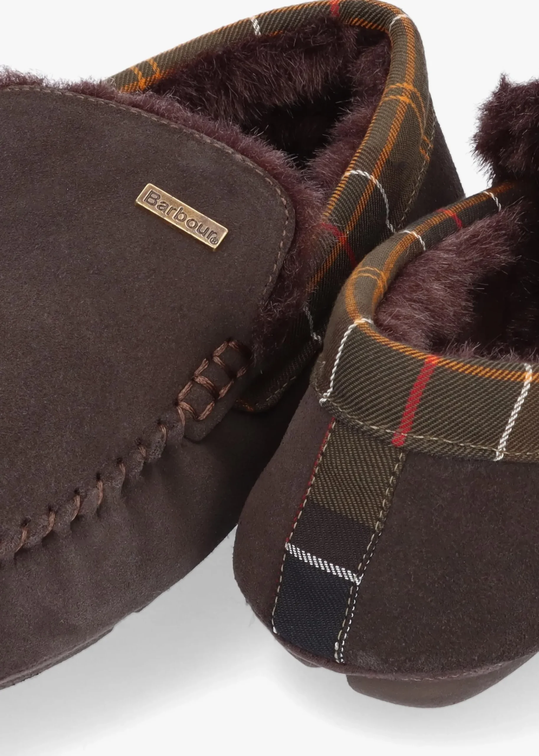 Men's Montry Brown Suede Moccasin Slippers