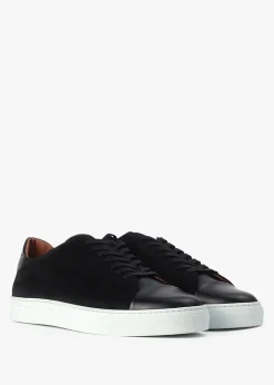Men’s Ossos Black Suede Trainers