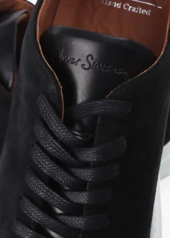 Men’s Ossos Black Suede Trainers