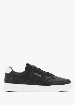 Men’s Oyzone Action Black Leather Trainers
