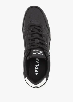Men’s Oyzone Action Black Leather Trainers
