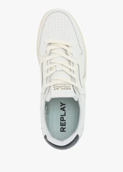 Men’s Oyzone Action White Leather Trainers