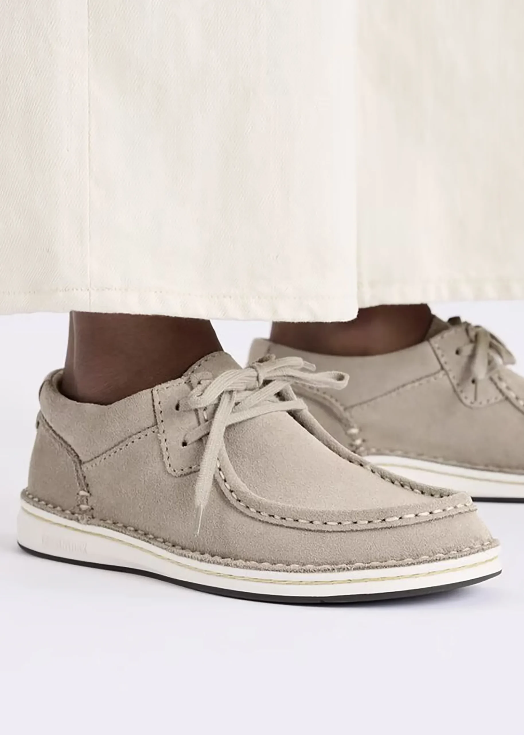 Men's Pasadena Taupe Suede Moccasins