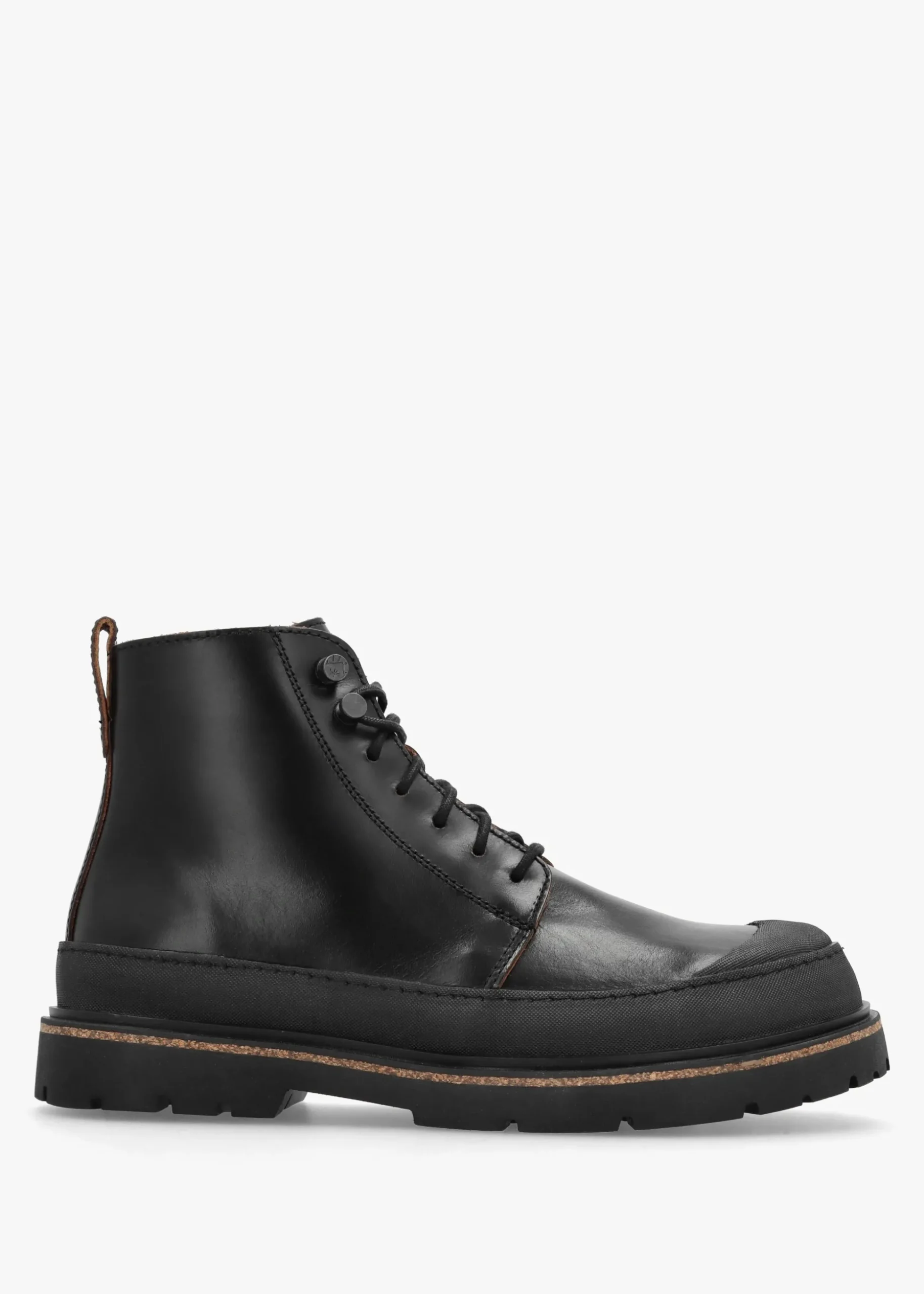 Men’s Prescott Black Waxy Leather Lace Up Boots