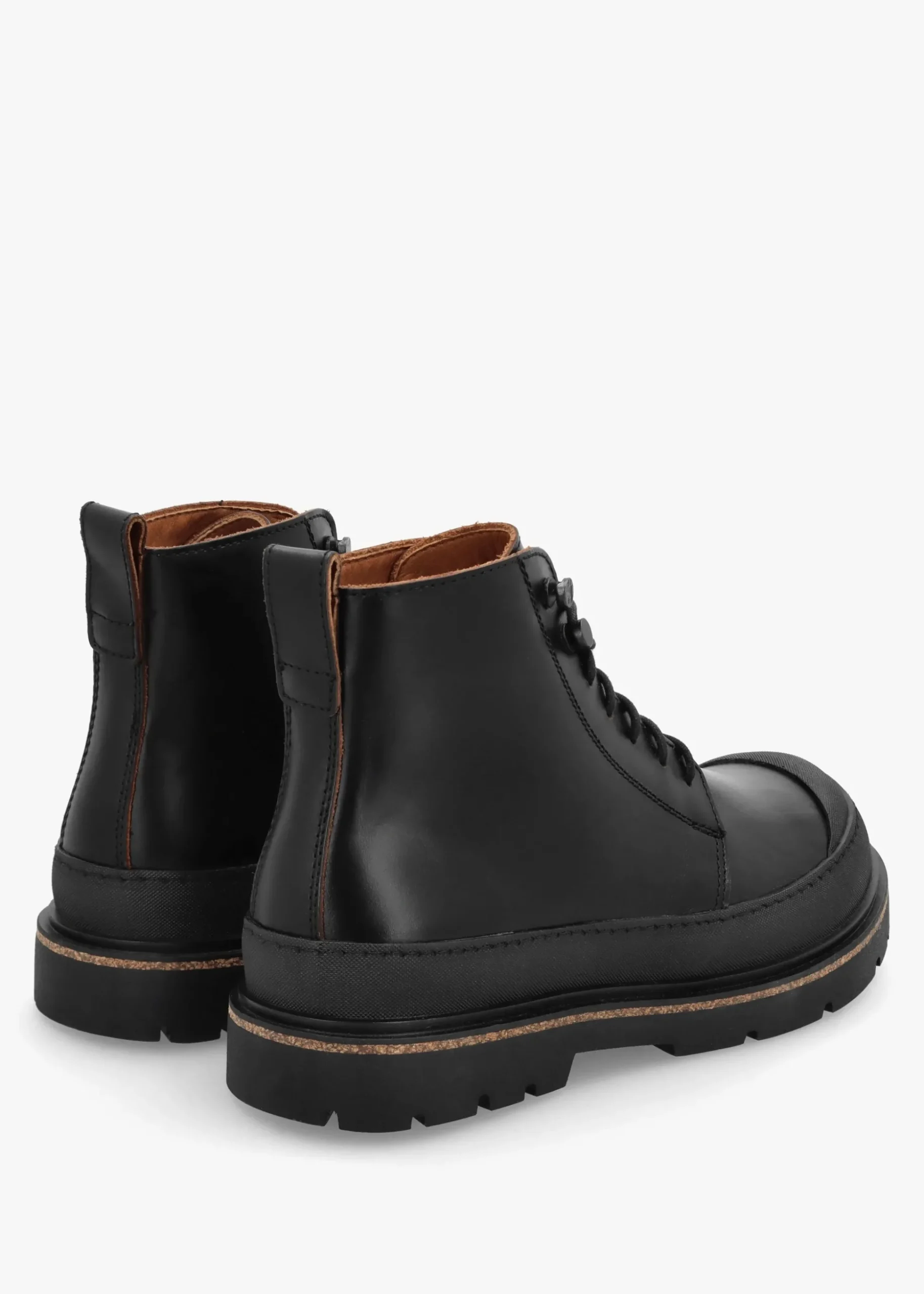 Men’s Prescott Black Waxy Leather Lace Up Boots