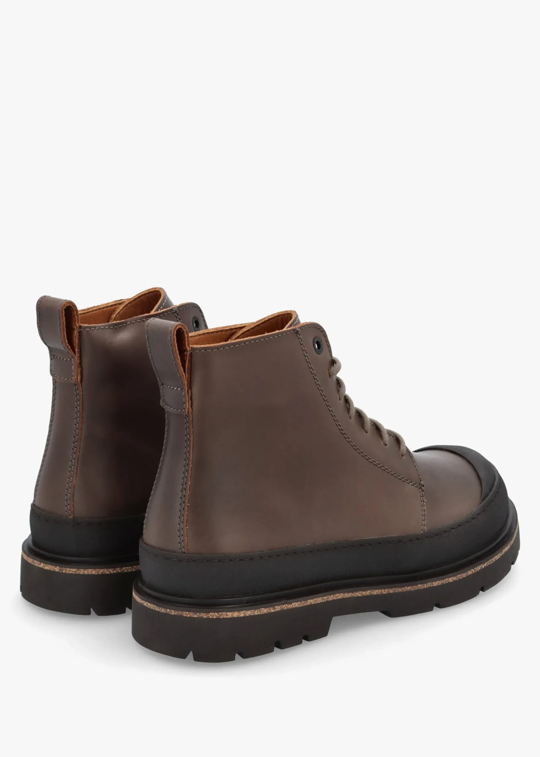 Men’s Prescott Concreate Gray Waxy Leather Lace Up Boots