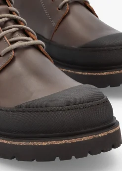 Men’s Prescott Concreate Gray Waxy Leather Lace Up Boots