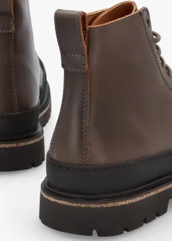 Men’s Prescott Concreate Gray Waxy Leather Lace Up Boots