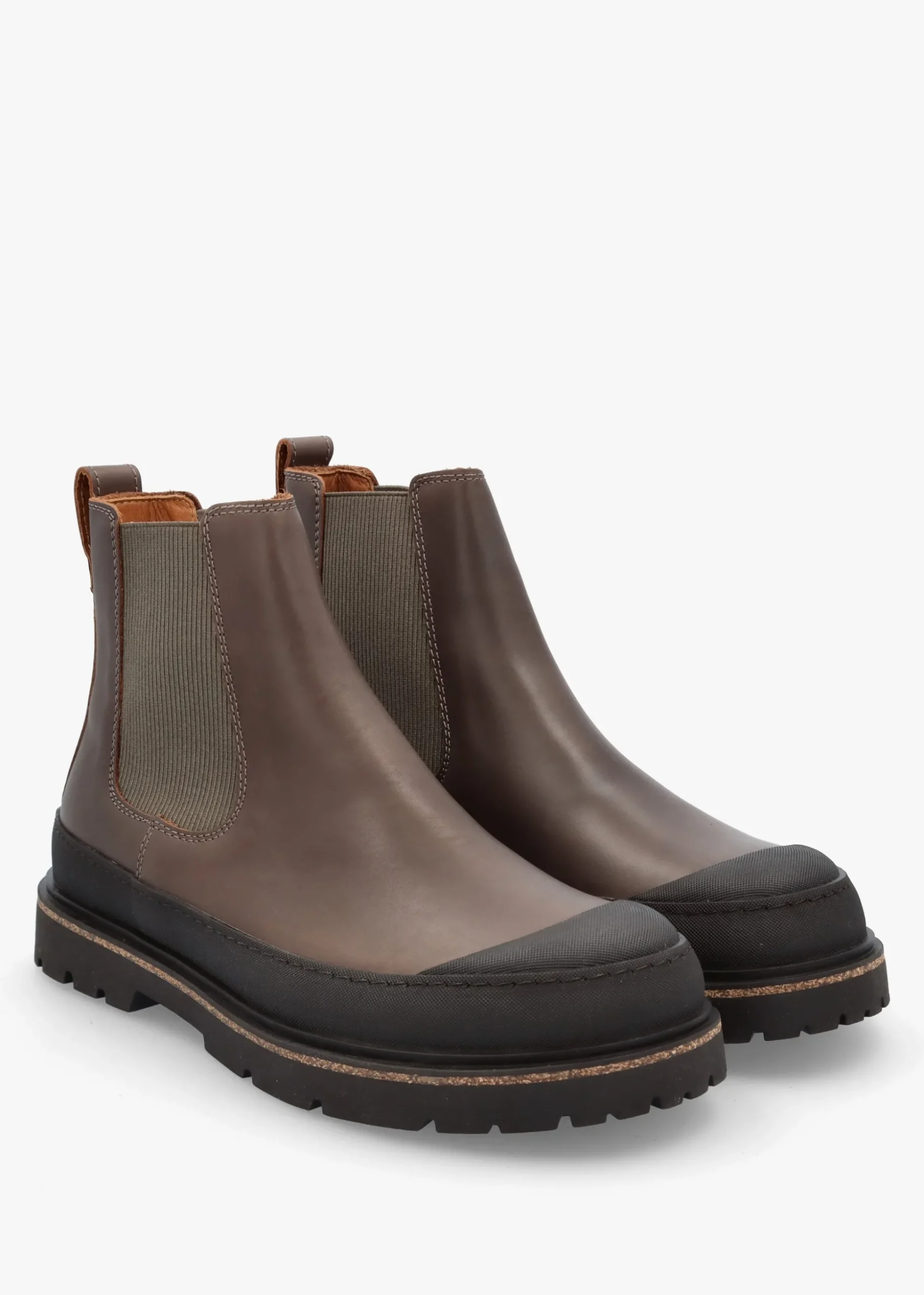 Men’s Prescott Concrete Gray Waxy Leather Chelsea Boots