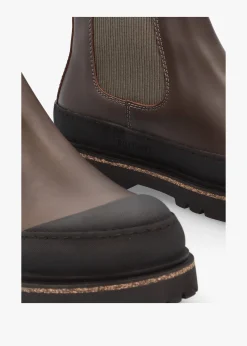 Men’s Prescott Concrete Gray Waxy Leather Chelsea Boots
