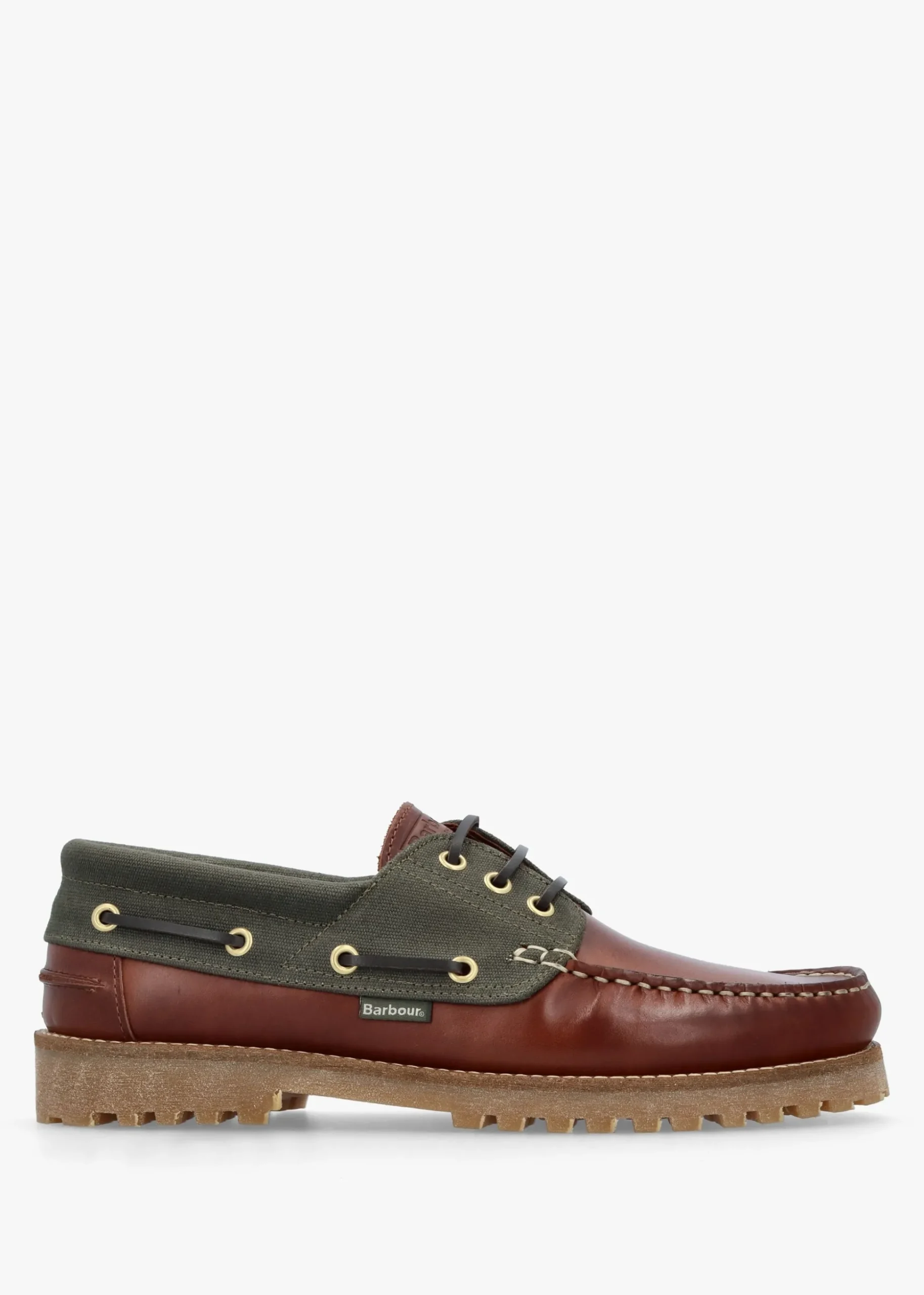 Men’s Re-Engineered Mahogany Leather Deck Boat Shoes